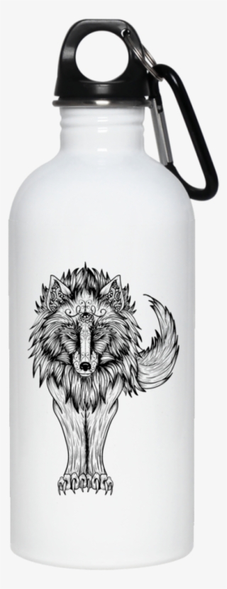 Native Black Wolf 20 Oz - Water Bottle