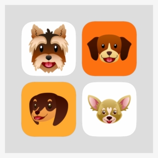 Dog Emoji Stickers Bundle 2 For Imessage 4 - Cartoon