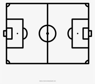 Football Field Coloring Page - Soccer Field Lines