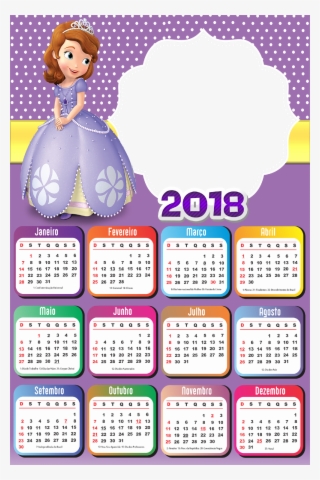 000 × - Calendário Da Princesinha Sofia 2019