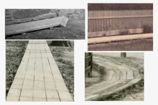 Close-up Views Of Some Of The Old Plank Sidewalks Of - Boardwalk