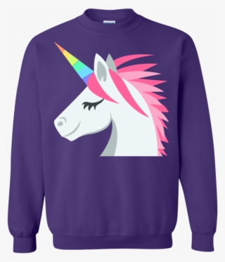 Unicorn Face Emoji Sweatshirt - Shirt