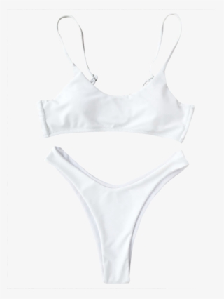 Cami Padded Thong Bathing Suit Suits White - Thong