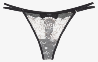 Thong Low With Lace White - Thong
