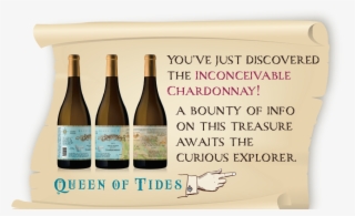 Charddonay-scroll - Glass Bottle