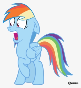 Kuren247, Rainbow Dash, Safe, Shocked, Simple Background,