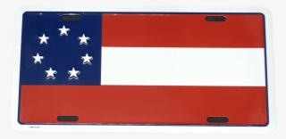 Stars And Bars Confederate Flag License Platelicense - Flag Of The United States