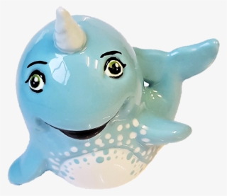Narwhal Party Animal Bisque Ceramic Figure For Painting - Figurine