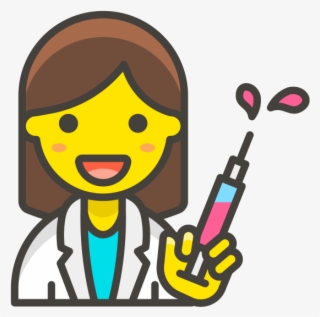 Doctor Woman Emoji - Transparent Emoji Chef