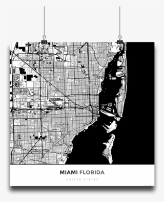 Vector Map Of Miami