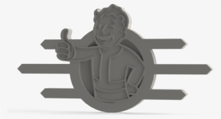 Fallout Badge Set 3d Print - Cartoon