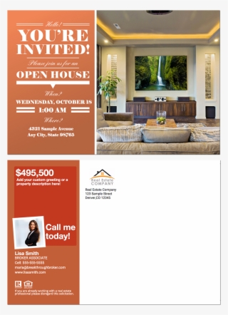 Invitation For Open House Real Estate