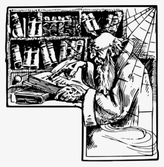 Old Man And Books