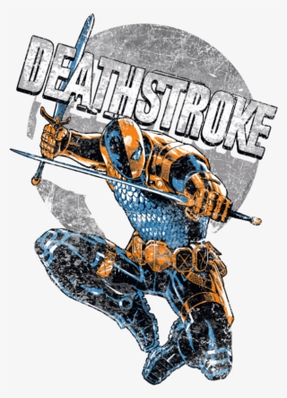 Justice League Deathstroke Retro Youth Hoodie - Poster