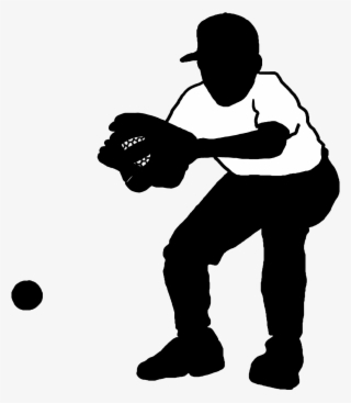 Svg Library Black White Drawing Silhouette Of A Drawingsilhouette - Silhouette Baseball Player Transparent Background