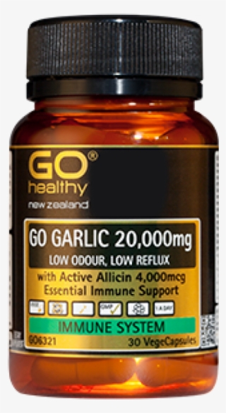 Go Healthy Garlic 20,000mg 30 Vegecaps - Animal