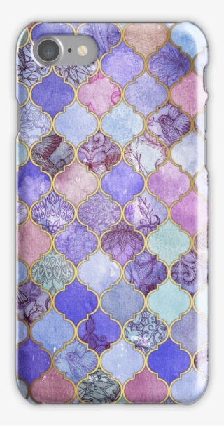 Royal Purple, Mauve & Indigo Decorative Moroccan Tile - Moroccan Tile Background Pattern