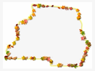 A Yellow And Orange Outline Map Of Madison With Fall - Floral Design