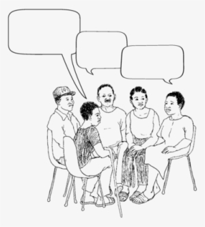 Line Drawing Of Math Teachers With Word Bubbles Above - People Talking Draw  - 600x380 PNG Download - PNGkit
