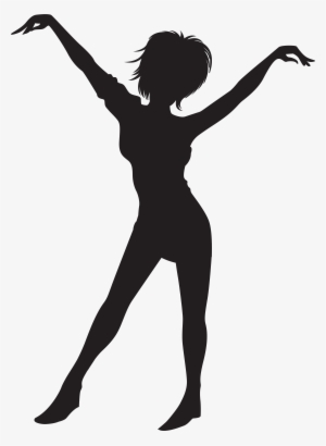 Clipart Black And White Library Dancing Girl Silhouette - Dancing Girl Silhouette Jpg