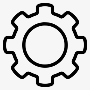 Outline Gear Comments - Gear Outline Icon Png