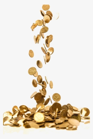 Falling Coins Png Free Download - Falling Gold Coin Png