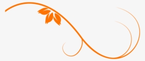 Floral Png Free Download - Orange Floral Pattern Png