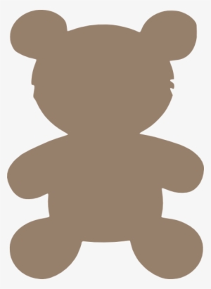 Teddy Bear Clip Art At Clker - Teddy Bear Silhouette Vector Free
