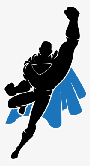 Silhouette Clipart Superhero - Flying Superman Silhouette Png