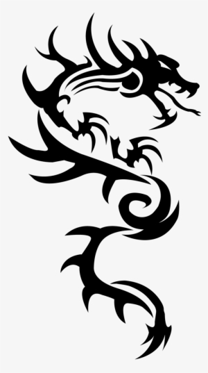 Dragon Simple Tattoo Png - Year Of Dragon Tatoo
