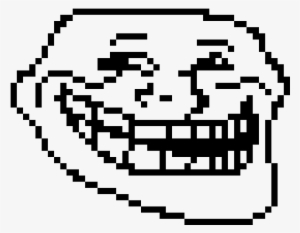 Troll Face - Troll Face Pixel Art