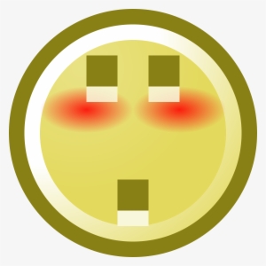 Free Blushing Smiley With Shocked Expression Clip Art - Question Mark Icon