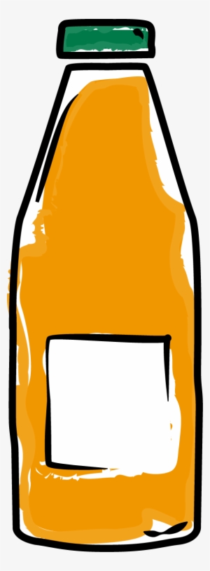 Orange Juice - Juice Bottle Clip Art