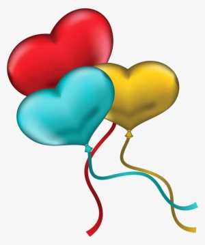Balloon Clipart Blue Heart - Red Yellow And Blue Heart