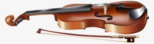 Violin With Bow Png Clipart - Violin Art Transparent