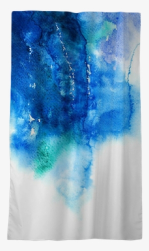 Blue Watercolor Abstract Hand Painted Background Blackout