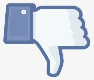 Facebook Dislike Transparent Thumbs Down Vector Icon - Dislike Clipart