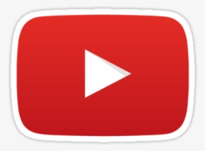 Youtube Play Button By Foxxyt Logo Stickers Laptop Youtube Logo Png Flat Transparent PNG