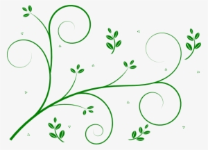 Green Floral Vine Clip Art At Clker - Vines Transparent Clip Art