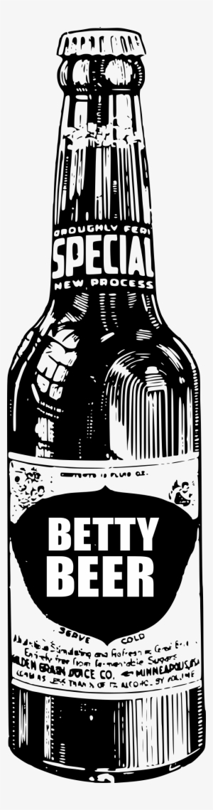 Clipart - Beer Bottle Drawing Png