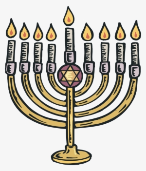 Candle Clipart Judaism - Hanukkah Clipart