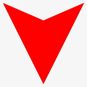 Down Arrow Png Photos - Red Triangle Upside Down