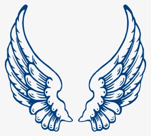 Bbb Angel Wings Clip Art - Angel Wings Vector Png