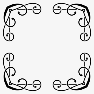 Black And White Fl Border Design Image Collections - Floral Calligraphy Border Designs