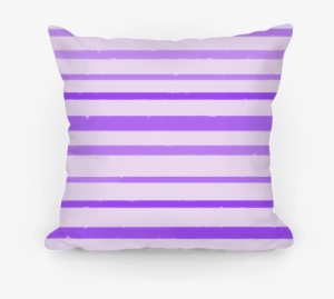 Purple Watercolor Stripe Pattern Pillow - Cushion
