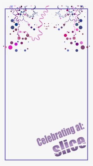 Celebrate Snapchat Filters Png - Transparent Background Confetti
