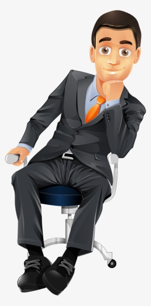 Clip Art Transparent Library Businessman Character - Businessman Vector Character Png