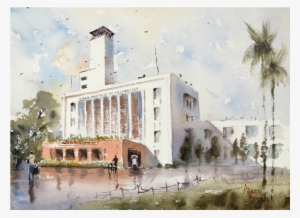 Kgp Main Building Wet Road