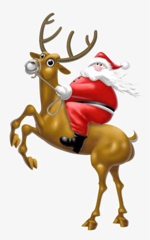 Santa Claus Illustration, Christmas Deer, Christmas, - Santa Claus