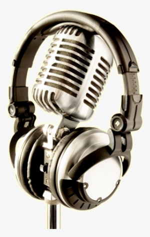 Microphone Png Clipart - Microphone And Headphones Png